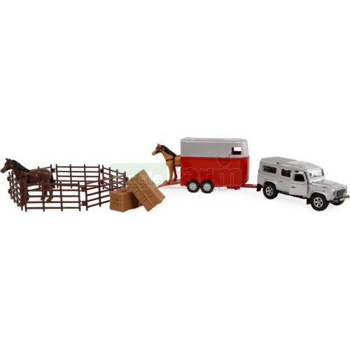 Land Rover and Horse Trailer with Accessories