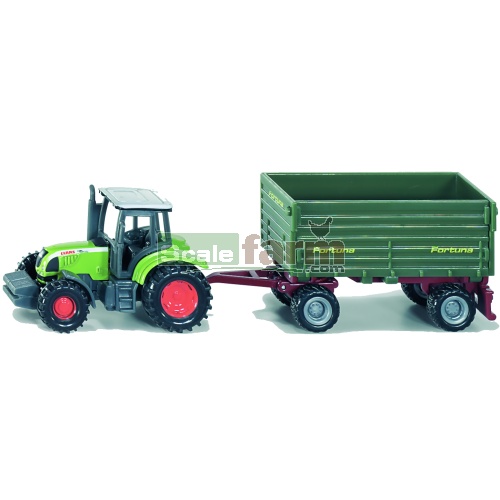CLAAS Ares 697 ATZ Tractor with Fortuna Trailer