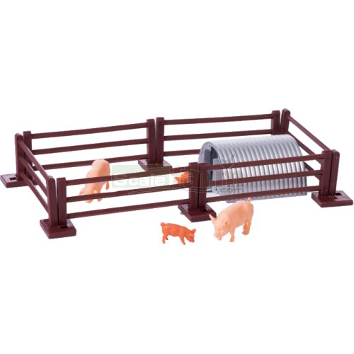 Pig Pen, Fence and Piglet Housing Set