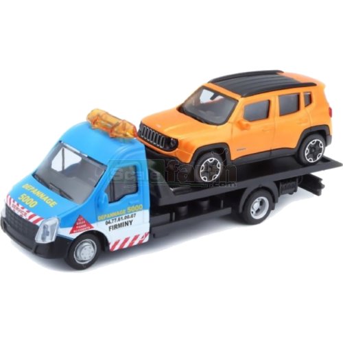 Flatbed Transporter and Jeep Renegade
