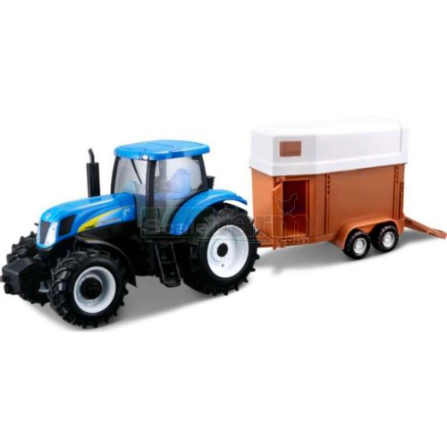 New Holland T7040 Tractor and Horse Trailer