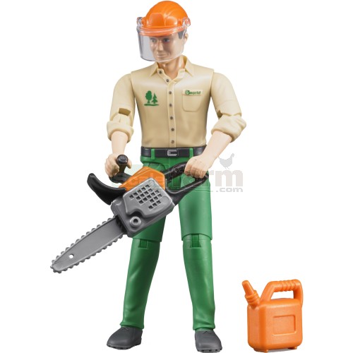 Forestry Worker with Accessories