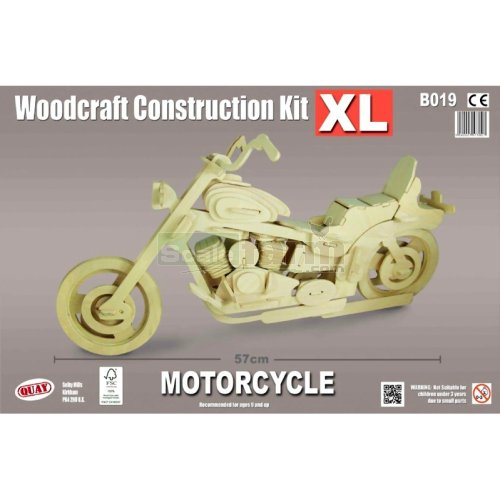 X-Large Motorcycle Woodcraft Construction Kit