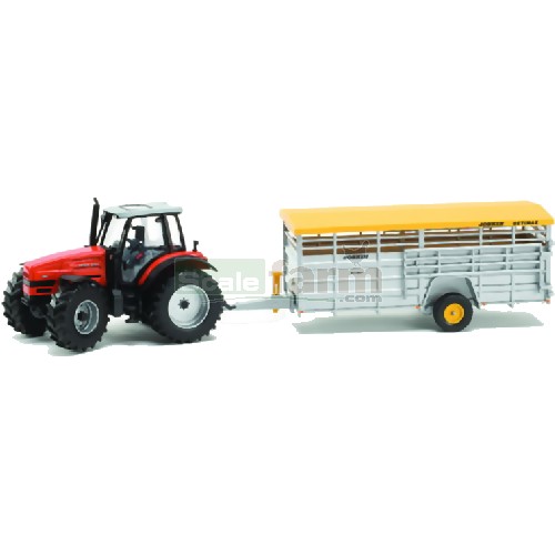Same Iron 200 Tractor with Joskin Betimax Livestock Trailer