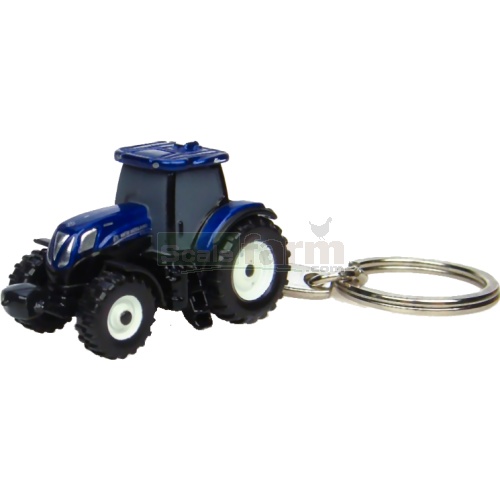 New Holland T7.210 Blue Power Tractor Keyring