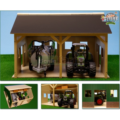 Wooden Farm Shed For Two Tractors