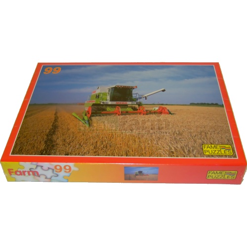 Farming Scene Jigsaw - CLAAS MEGA Combine Harvester