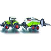 Preview CLAAS Axion 850 Tractor With Quadrant 3400 Baler