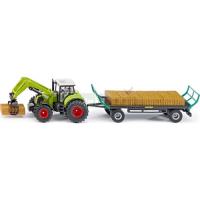 Preview CLAAS Tractor with Bale Grab, Oehler Hay Trailer and Hay Bales