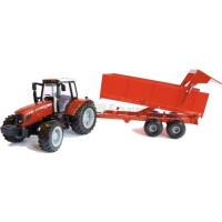 Preview Massey Ferguson 6480 Tractor and Tipping Trailer - Big Farm