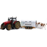 Preview Massey Ferguson 8680 Tractor with Ifor Williams Livestock Trailer and 2 Cows
