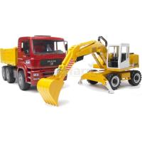 Preview MAN TGA Construction Truck And Liebherr Excavator