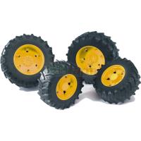 Preview Twin Tyres with Yellow Rims - Premium Pro 03000 Series