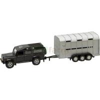 Preview Pull-Back Landrover Defender 110 with Cattle Trailer
