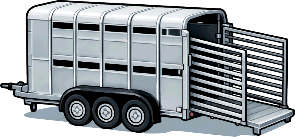 Horse and cattle trailers