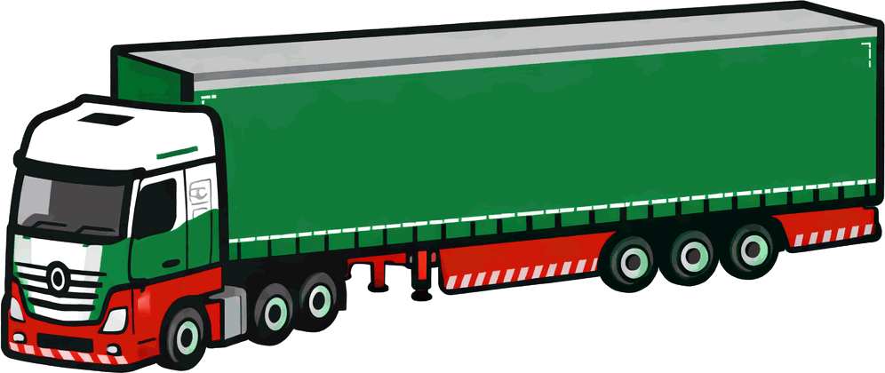 Scale model haulage road vehicles