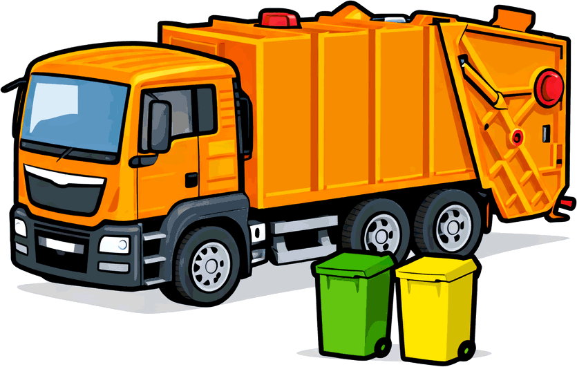 Scale model refuse collection vehicles