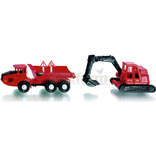 Articulated Haulier And Excavator Twin Pack