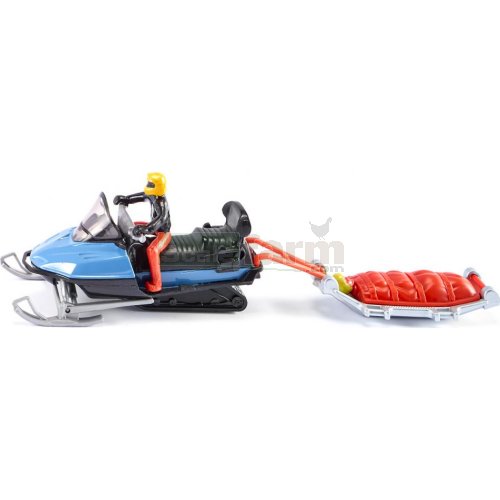 Snow Mobile with Rescue Sled