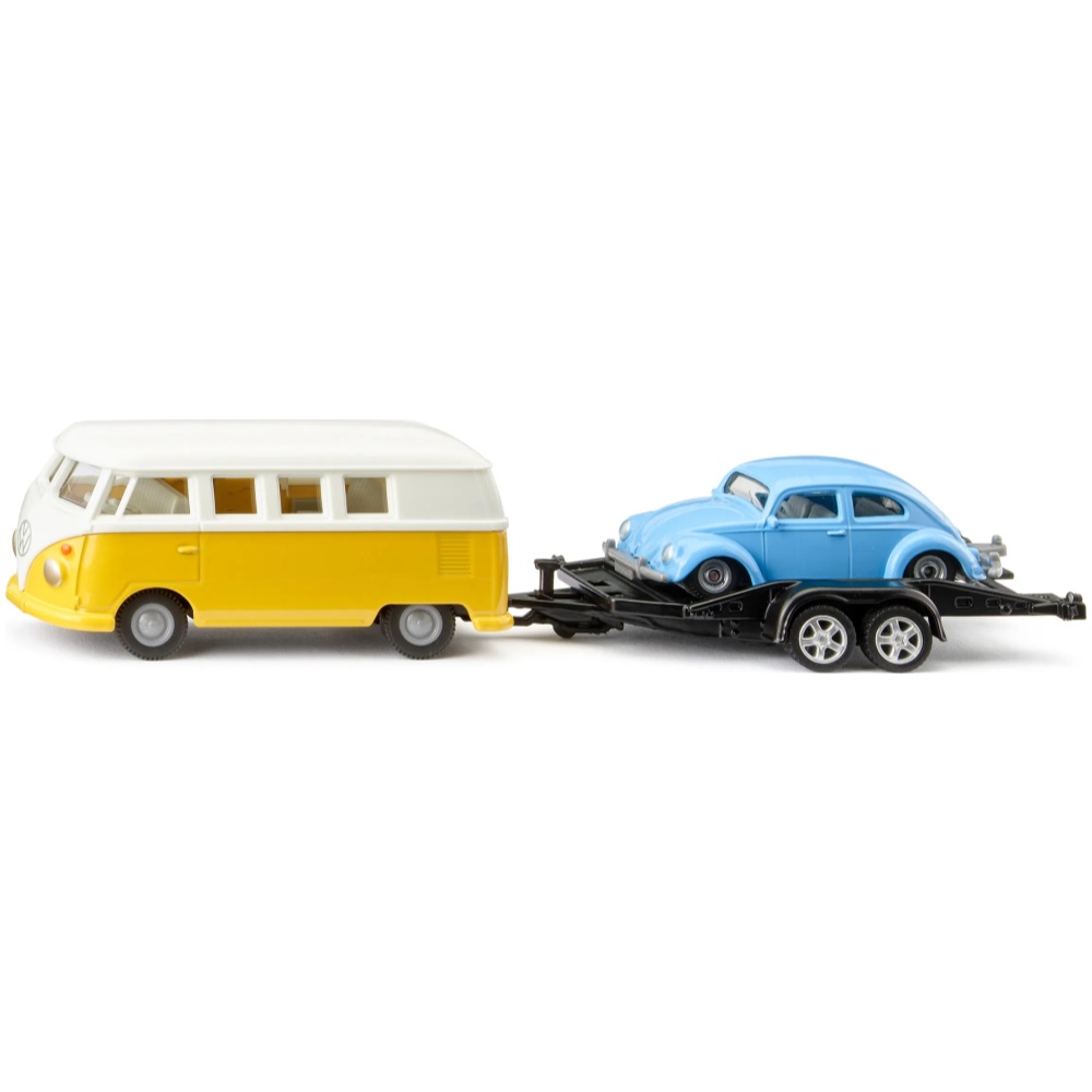 VW T1 with Trailer and VW Beetle