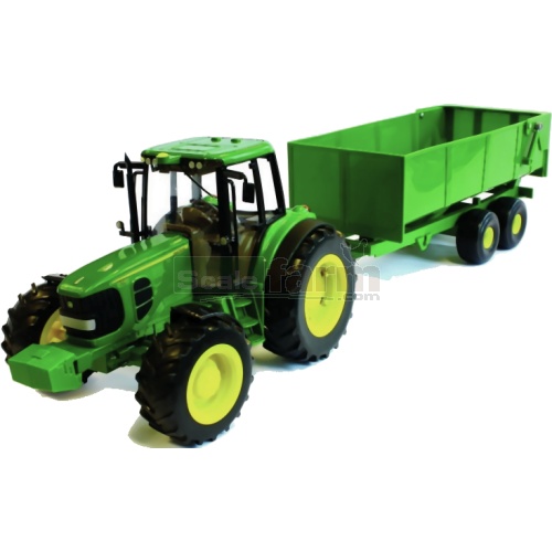 John Deere 6930 Tractor and Bulk Tipping Trailer - Big Farm