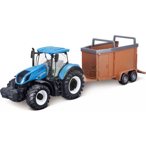 New Holland T7.315 Tractor and Livestock Trailer