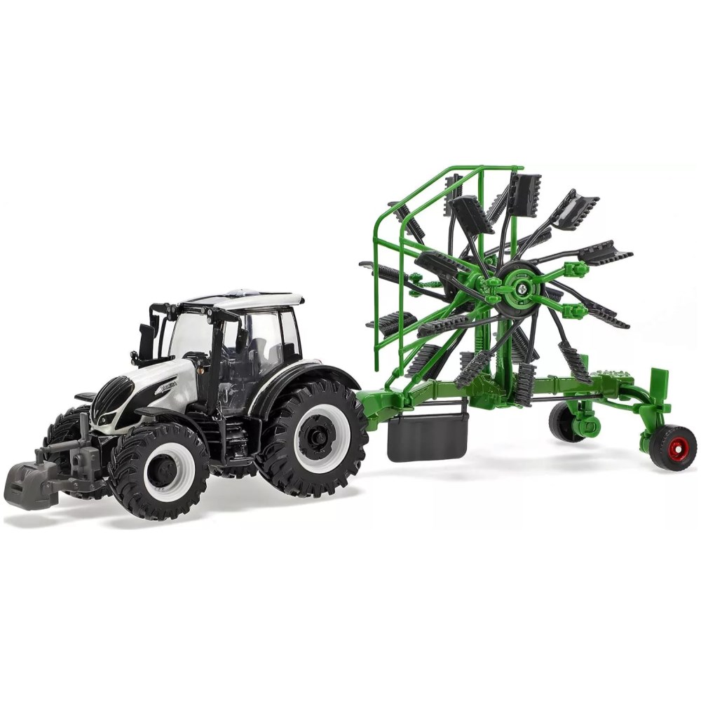 Valtra N174 Tractor and Whirl Rake