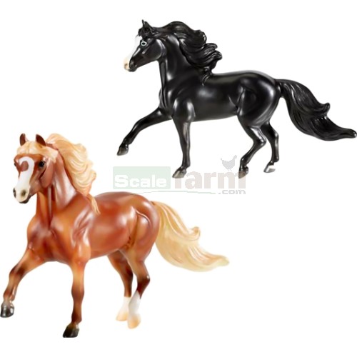 Magic and Hamlet - Gentle Carousel Miniature Therapy Horses
