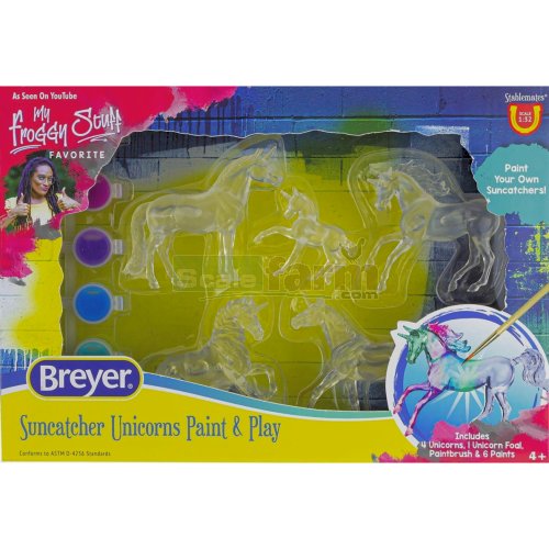 Paint and Play - Suncatcher Unicorns