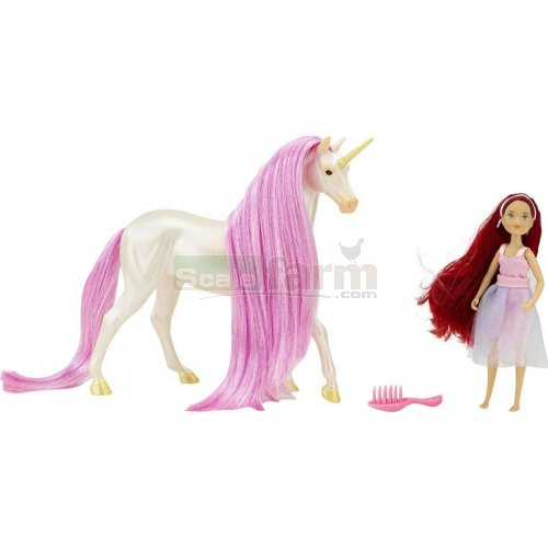 Magical Unicorn Sky and Fantasy Rider Meadow