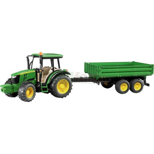 John Deere 5115 M Tractor with Tipping Trailer