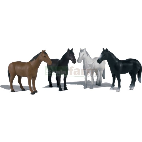 Pack of 4 Horses