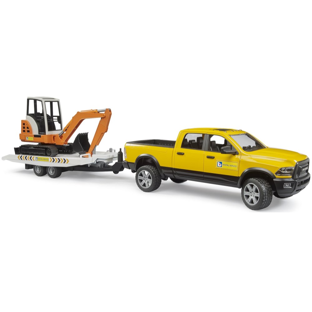 RAM Power Wagon Rental Service with Mini Excavator