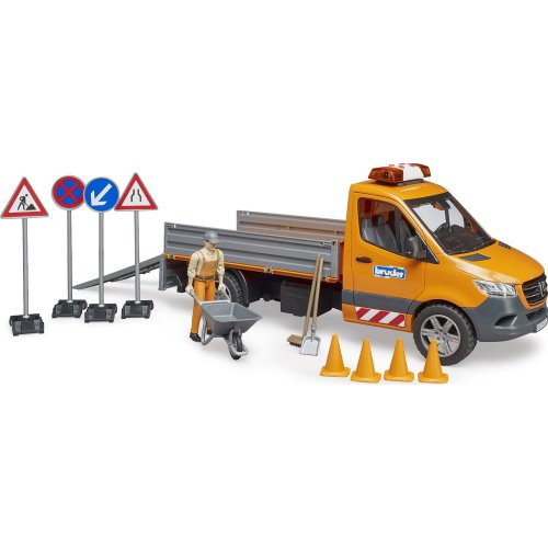 Mercedes Benz Sprinter Municipal Works Vehicle with Figure and Accessories