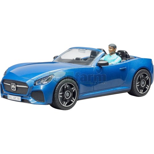 Bruder Roadster with Driver - Blue
