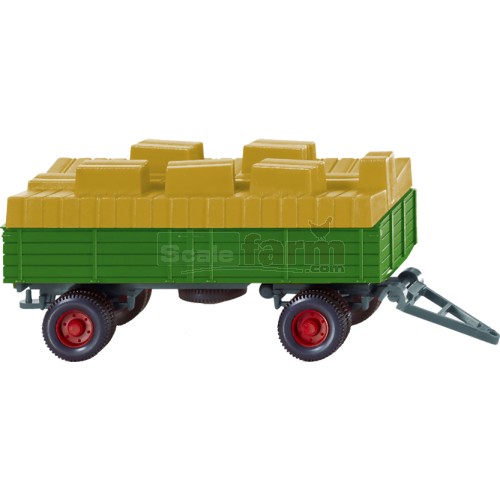 Agricultural Trailer with Hay Bales