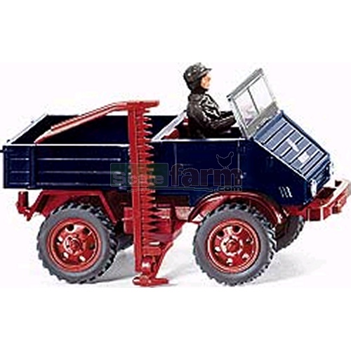 Mercedes Benz Unimog 411 Hedge Cutter with Man