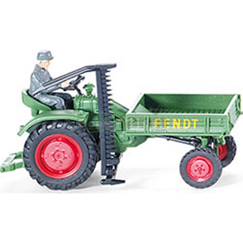 Fendt Vintage Carrier with Mower and driver