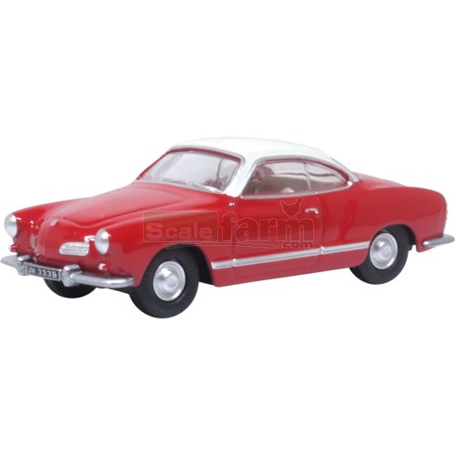 VW Karmann Ghia - Henna Red / Pearl White