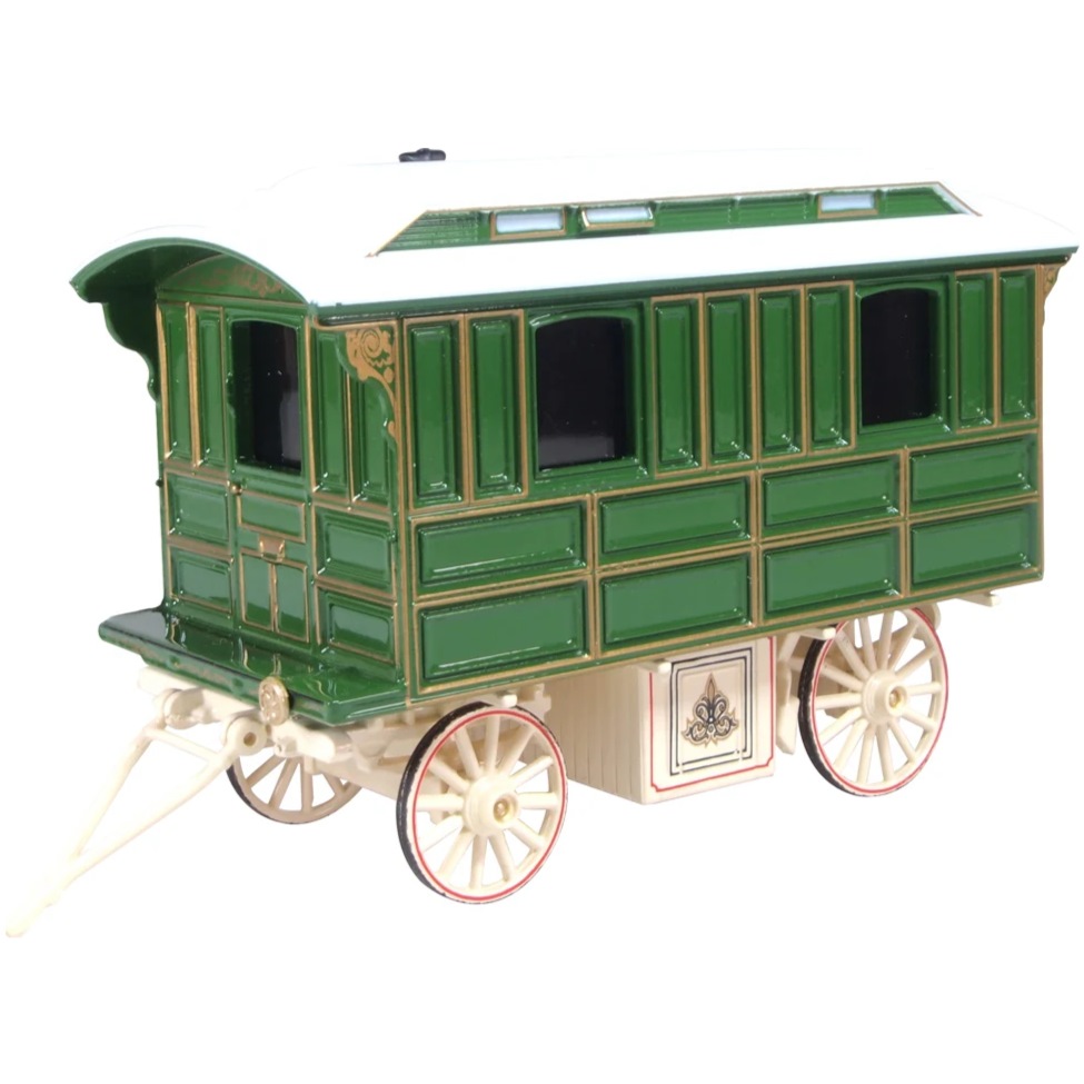 Showmans Living Wagon - Green/Cream