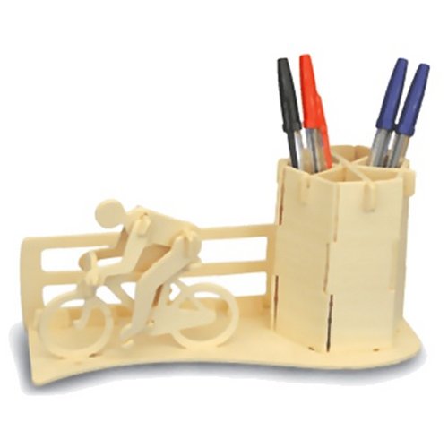 Racing Bicycle Pen Holder Woodcraft Construction Kit
