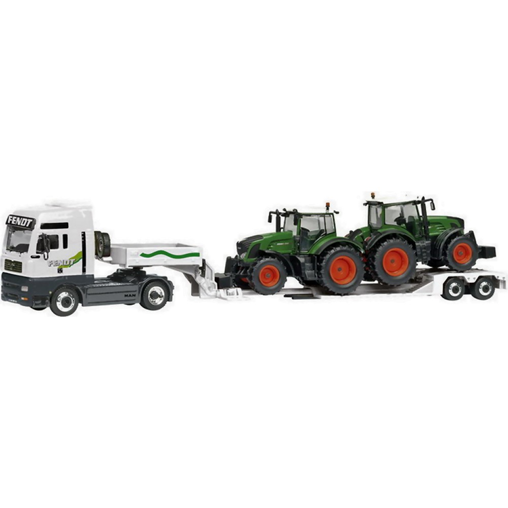 MAN TGA with Low Loader and 2 Fendt 936 Vario Tractors