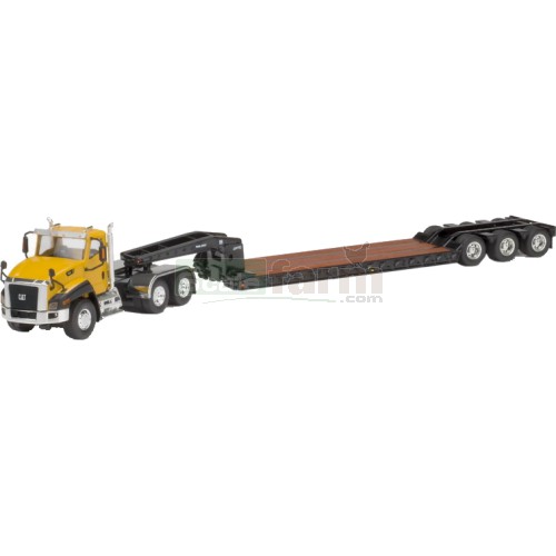 CAT CT660 Day Cab Tractor With Trail King  Lowboy Trailer