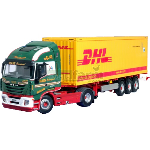 Iveco Stralis 'David Haig' with DHL Container