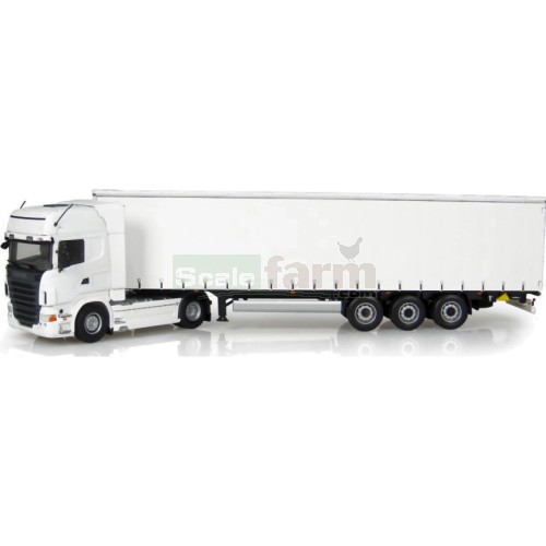 Scania R730 and Krone Liner Trailer - White