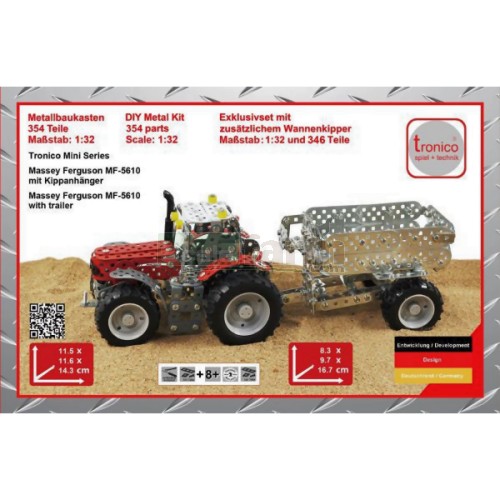 Massey Ferguson 5430 Tractor and Trailer Construction Kit