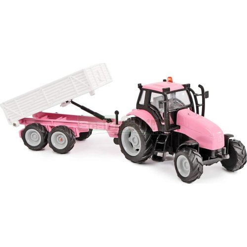 Tractor and Trailer with Light and Sound - Pink