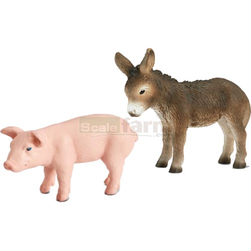 Farm Life Babies - Pig and Donkey (Set 2)