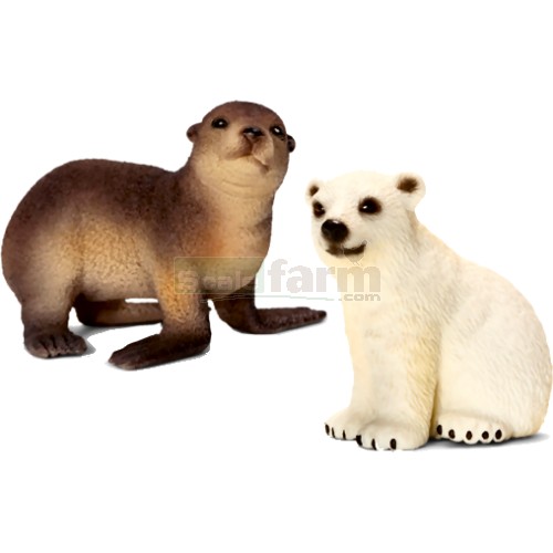 Wild Life Babies - Polar Bear and Sea Lion (Set 1)
