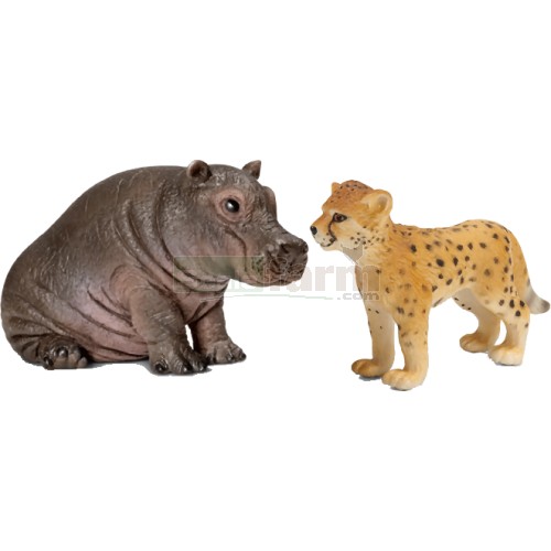 Wild Life Babies - Hippo and Cheetah (Set 2)